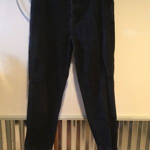 Christopher and banks black carpenter style corduroy pants size 14 W